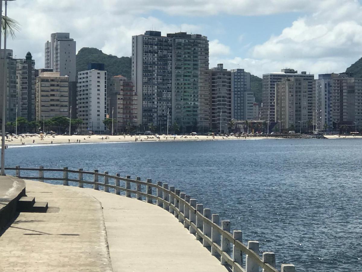 Apto Aconchegante Vista Mar E Estac Conveniado - Praia Sao Vicente Exteriör bild